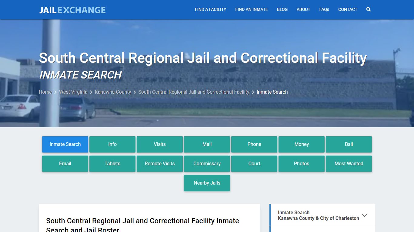 South Central Regional Jail and Correctional Facility Inmate Search